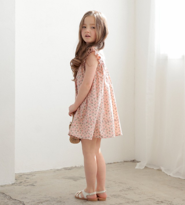 花柄スクエアネックワンピース＜flower＞