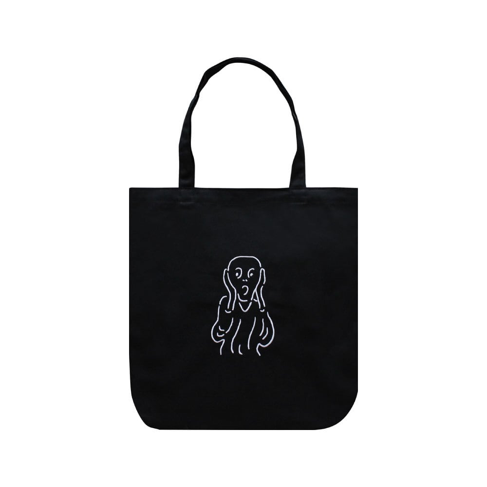 刺繍 CANVAS TOTE BAG / ムンク | TSUGi -made & select-