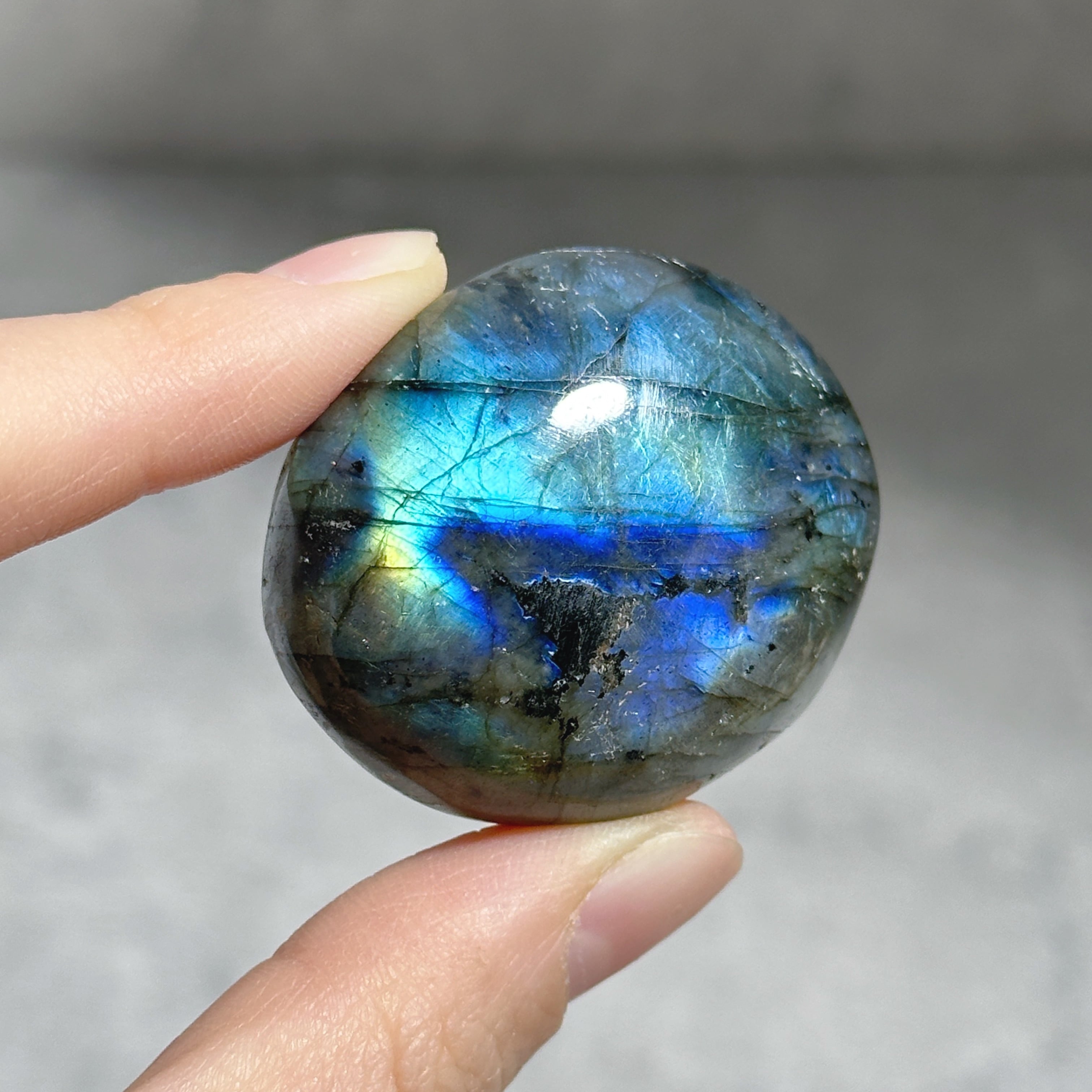 ラブラドライト パームストーン23◇ Labradorite palm stone ◇天然石