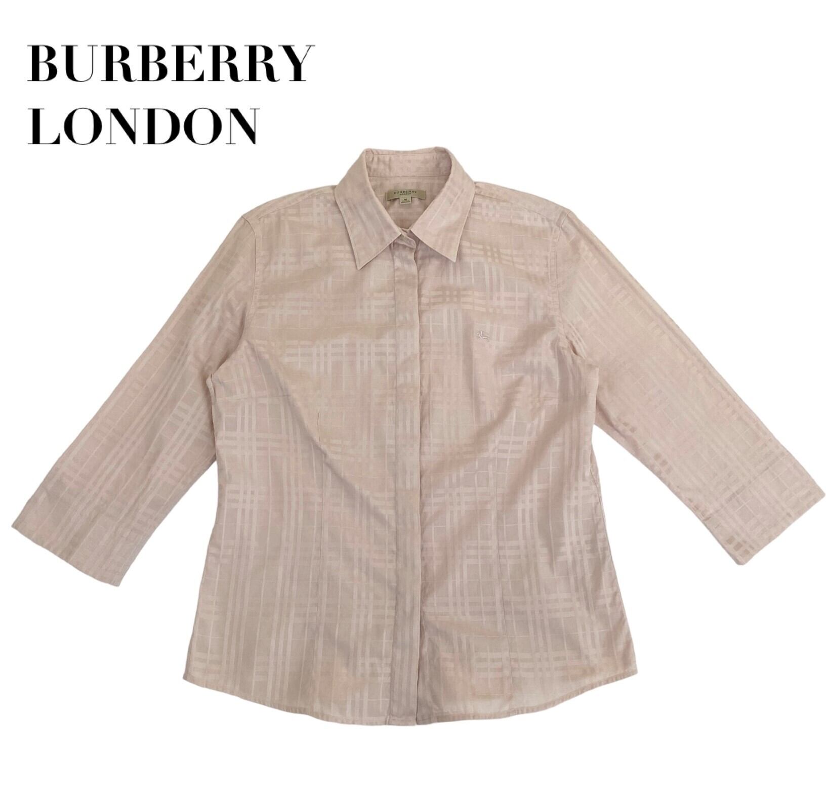 中古 バーバリーロンドン BURBERRY LONDON 七分袖 シャツブラウス