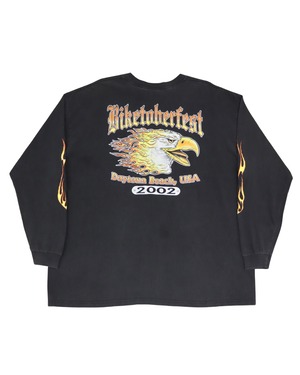 2002 BIKETOBERFEST DAYTONA BEACH EAGLE FLAME POCKET LS 2XL