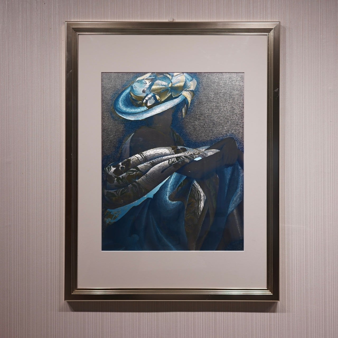 中古】アート 絵画 インテリア雑貨 壁掛け モダン 北欧 抽象画 78×60