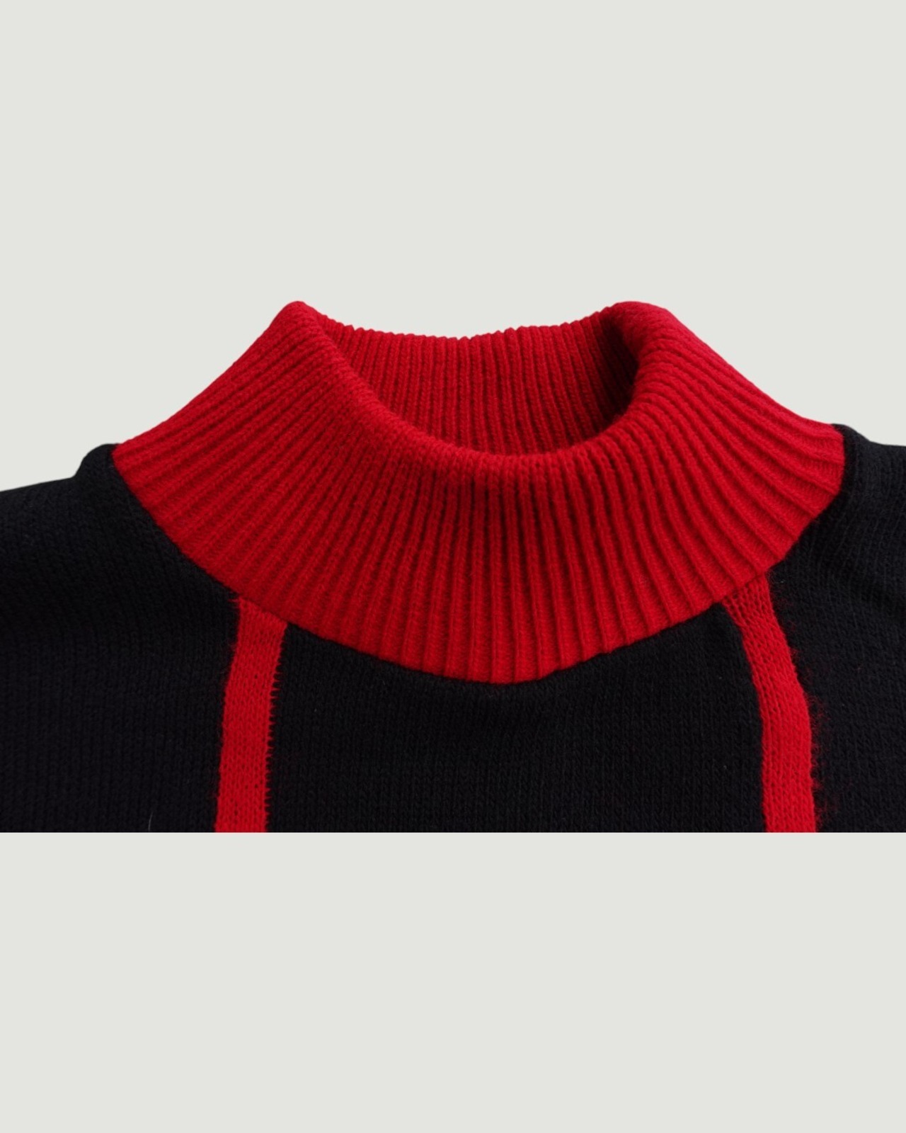 【古着】リボン猫のブラックニット - 3