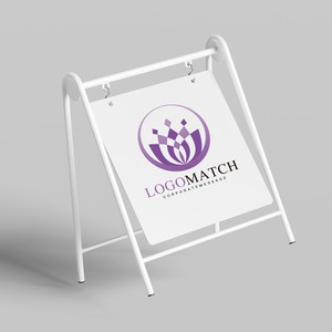 輝く蓮の花のロゴ