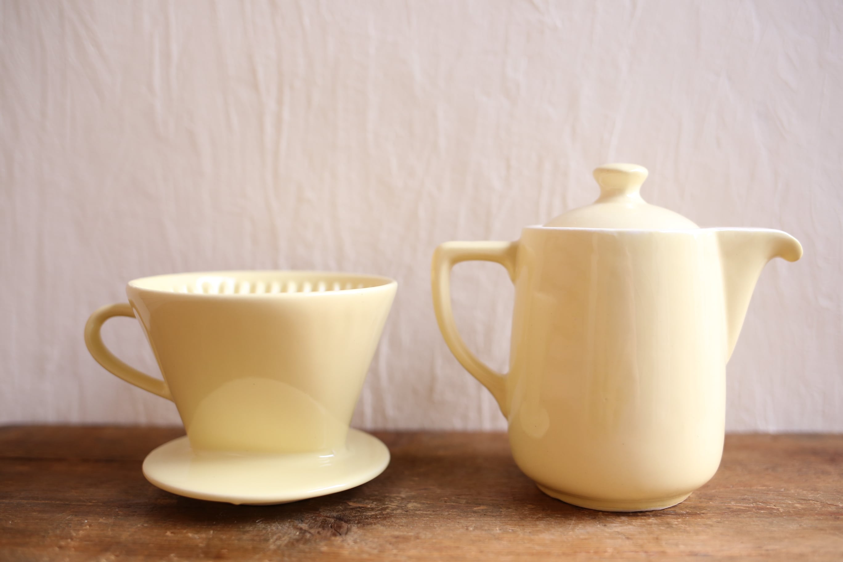 ドイツ ヴィンテージ Melitta 陶器製 ドリッパー&ポットセット 1～2人