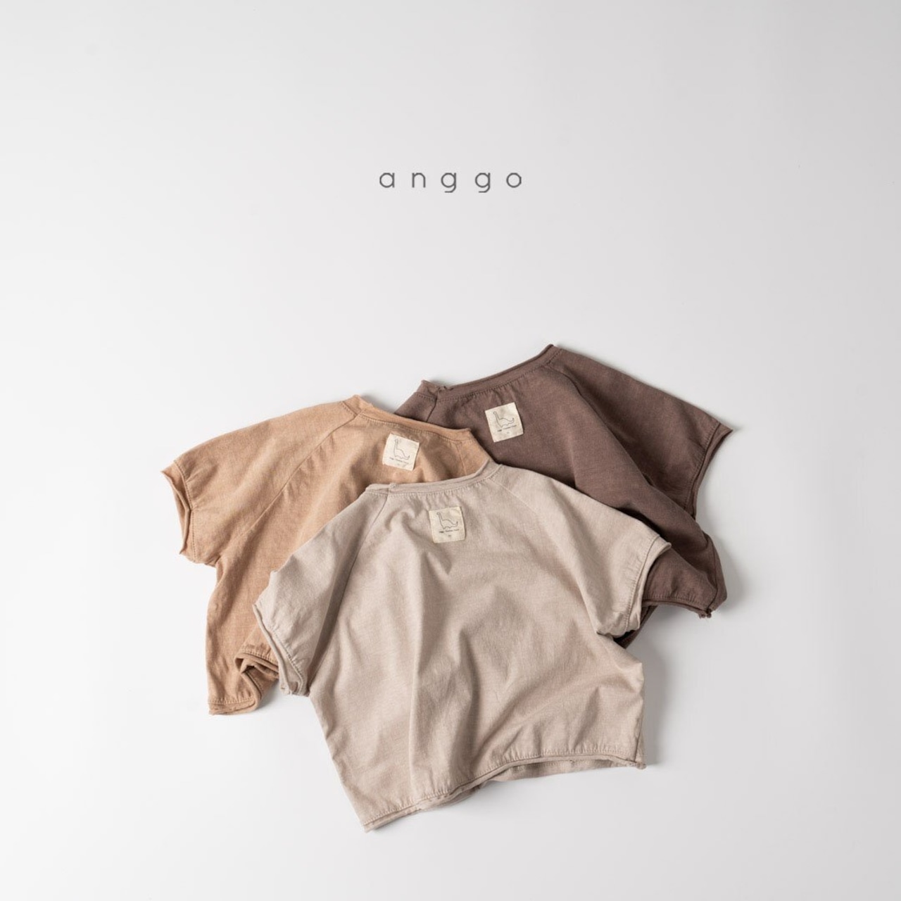 【anggo】だいなそーTシャツ 80〜120cm ブラウン 230509 - 7