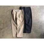 LAMOND (ラモンド)  Double Weave Wide Tapered Pants