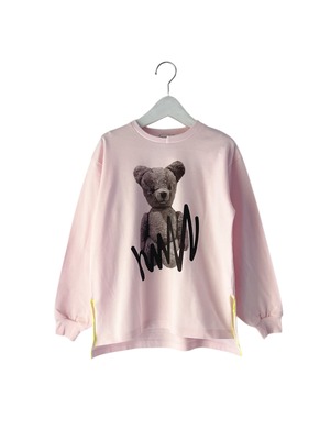 BEAR L/S TEE col.PINK / F2