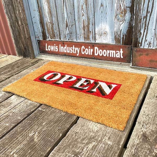 Lowis Industry Coir Doormat ルイス インダストリー ドアマット OPEN 玄関マット DETAIL ココヤシ 天然素材 日本