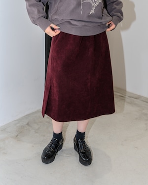 FAKE SUEDE SKIRT / made in CANADA