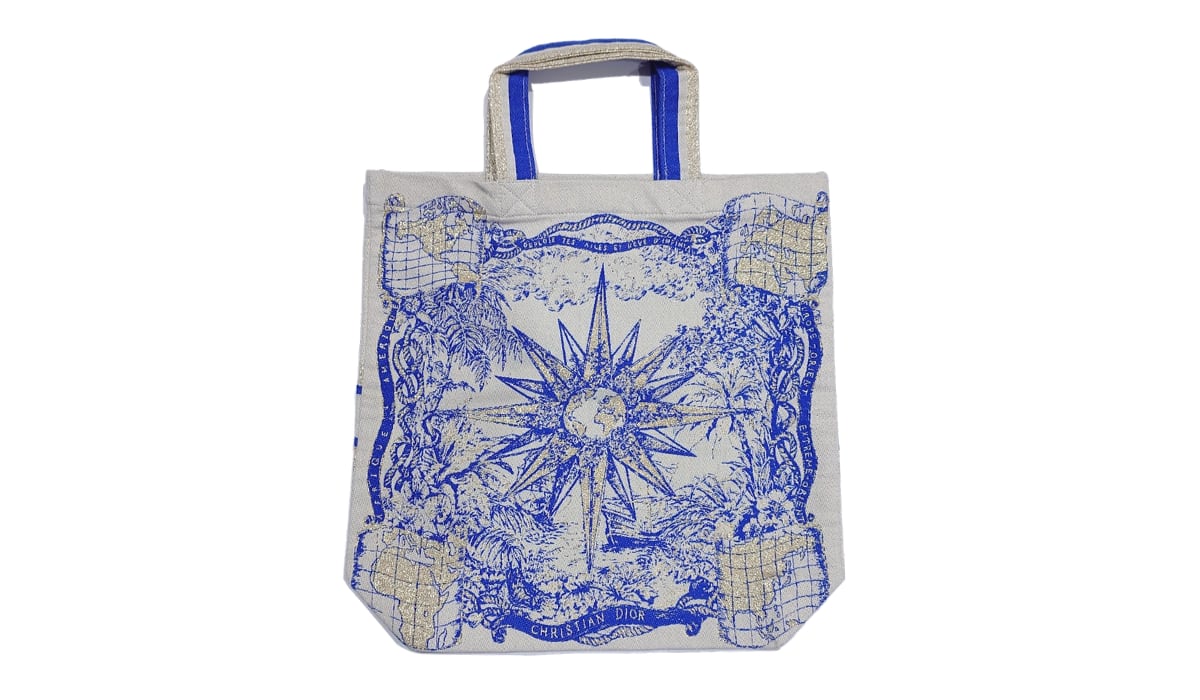 新品 肩掛け可能 Dior ディオール ビューティー トートバック ストロー 