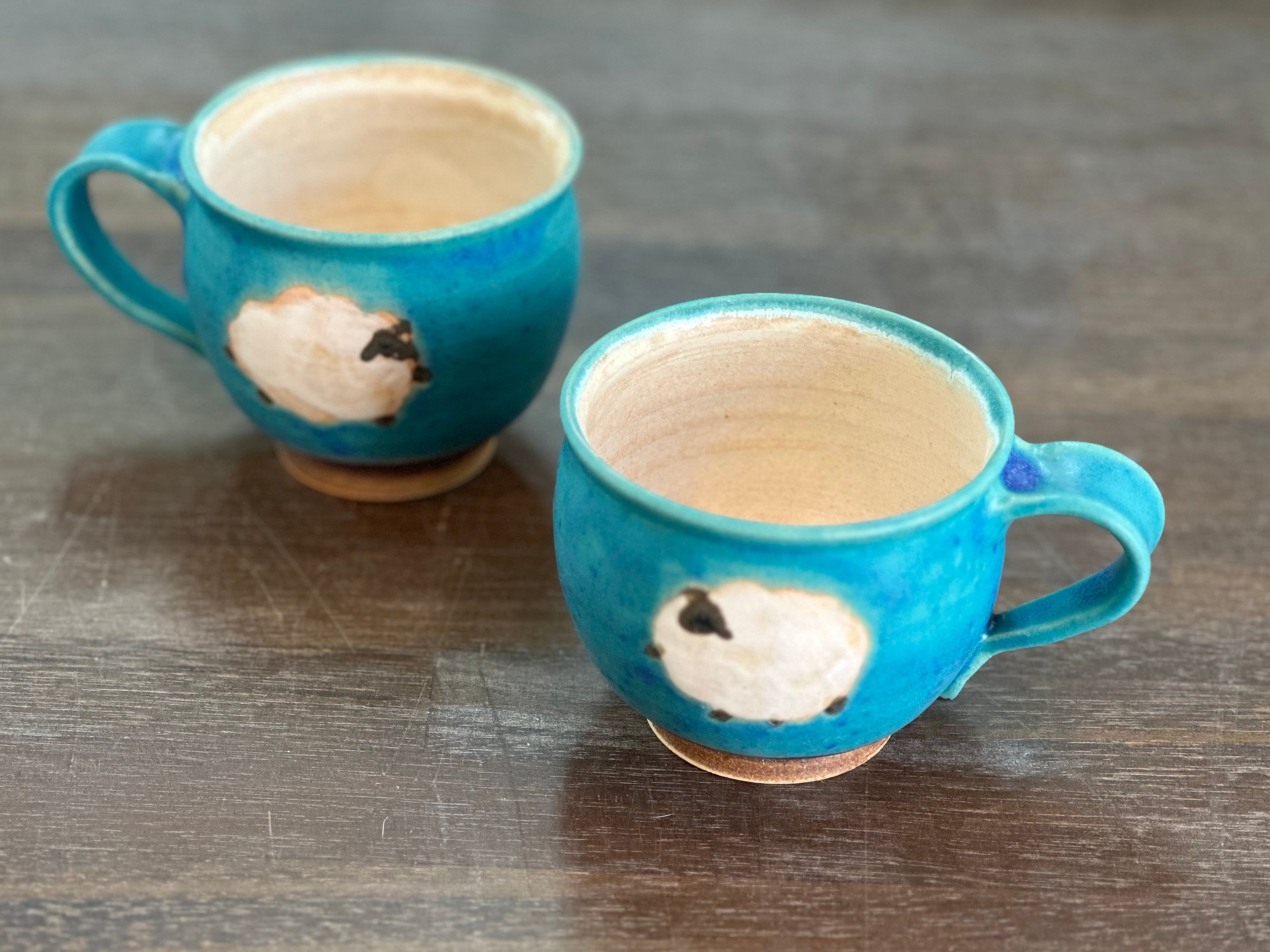 丸マグ【ヤギ・ひつじ】 | atelier qucchane(アトリエクッチャネ）