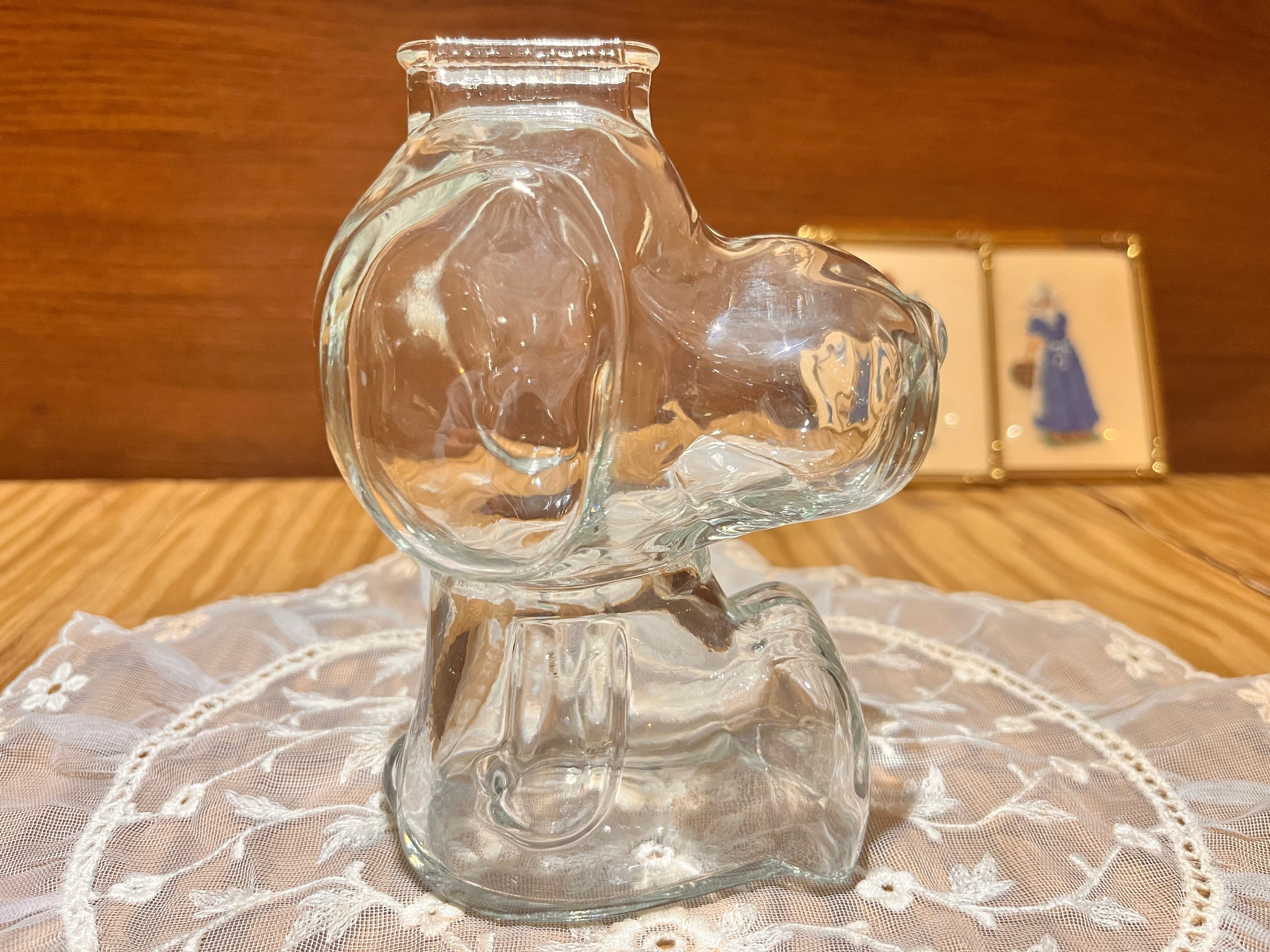 スヌーピー・アンカーホッキングガラス瓶 2個セット スヌーピー・アンカーホッキングガラス瓶 2個セット