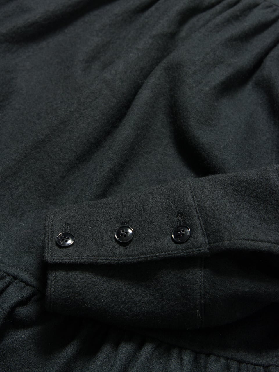 【KENZO】Made in Japan wool jersey gather dress（ケンゾー ウールジャージ ギャザーワンピース）