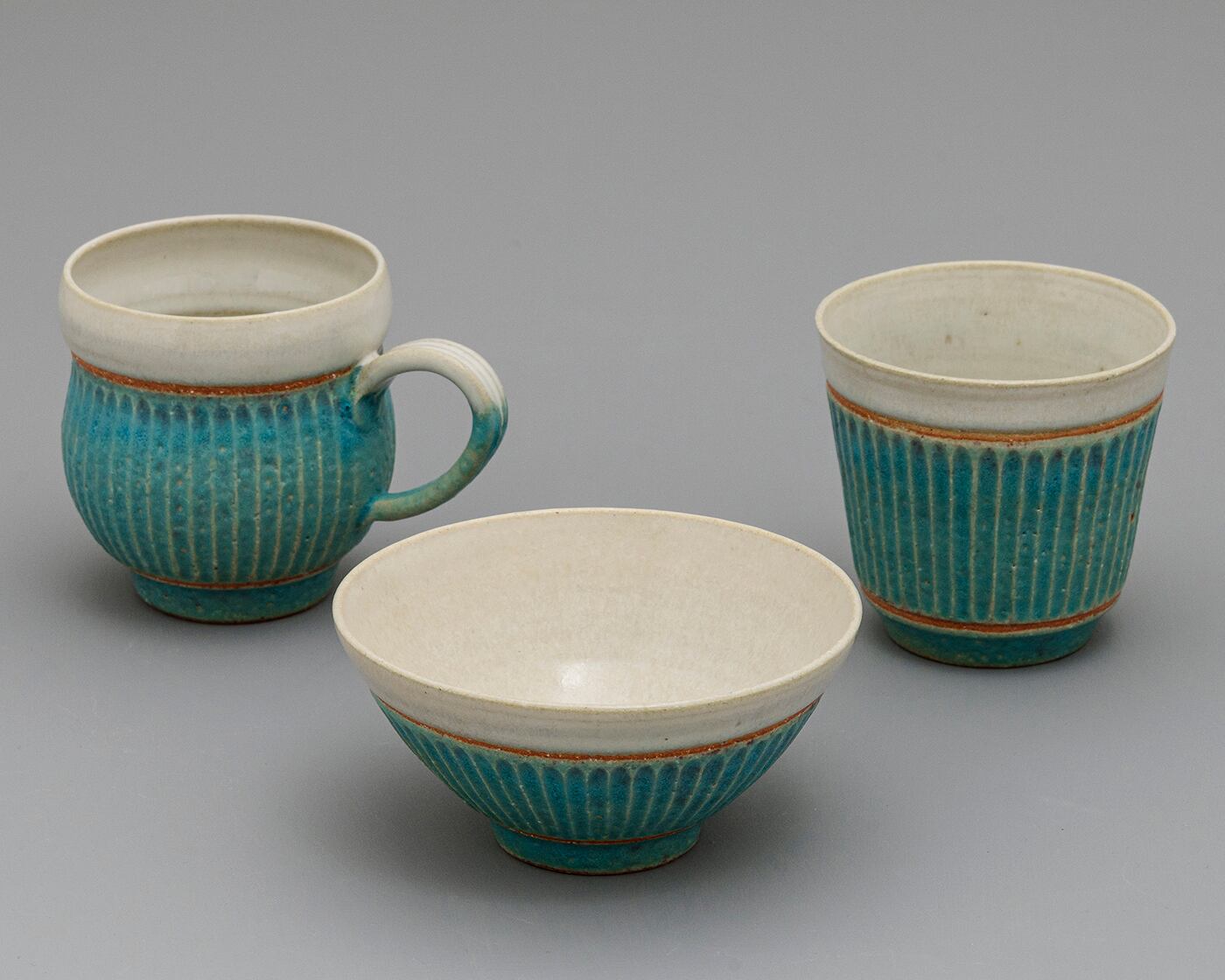 マグカップ／シノギ／トルコ青UTSUWA