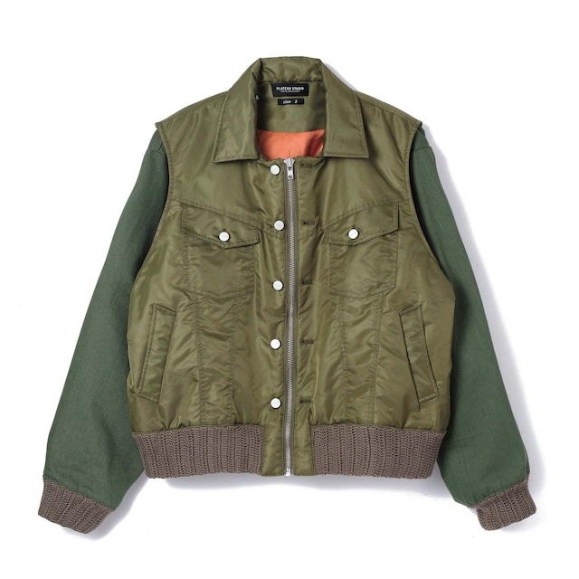 PLATEAU STUDIO 24SS Layerd Bomber (Olive)