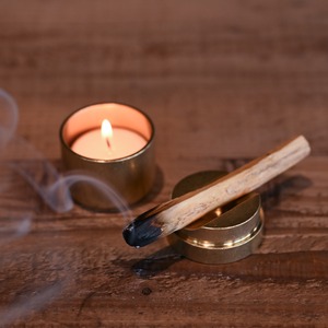 《真鍮製・パロサントの為のキャンドルホルダー》Brass Candle & Palo Santo Holder| a.278オリジナル