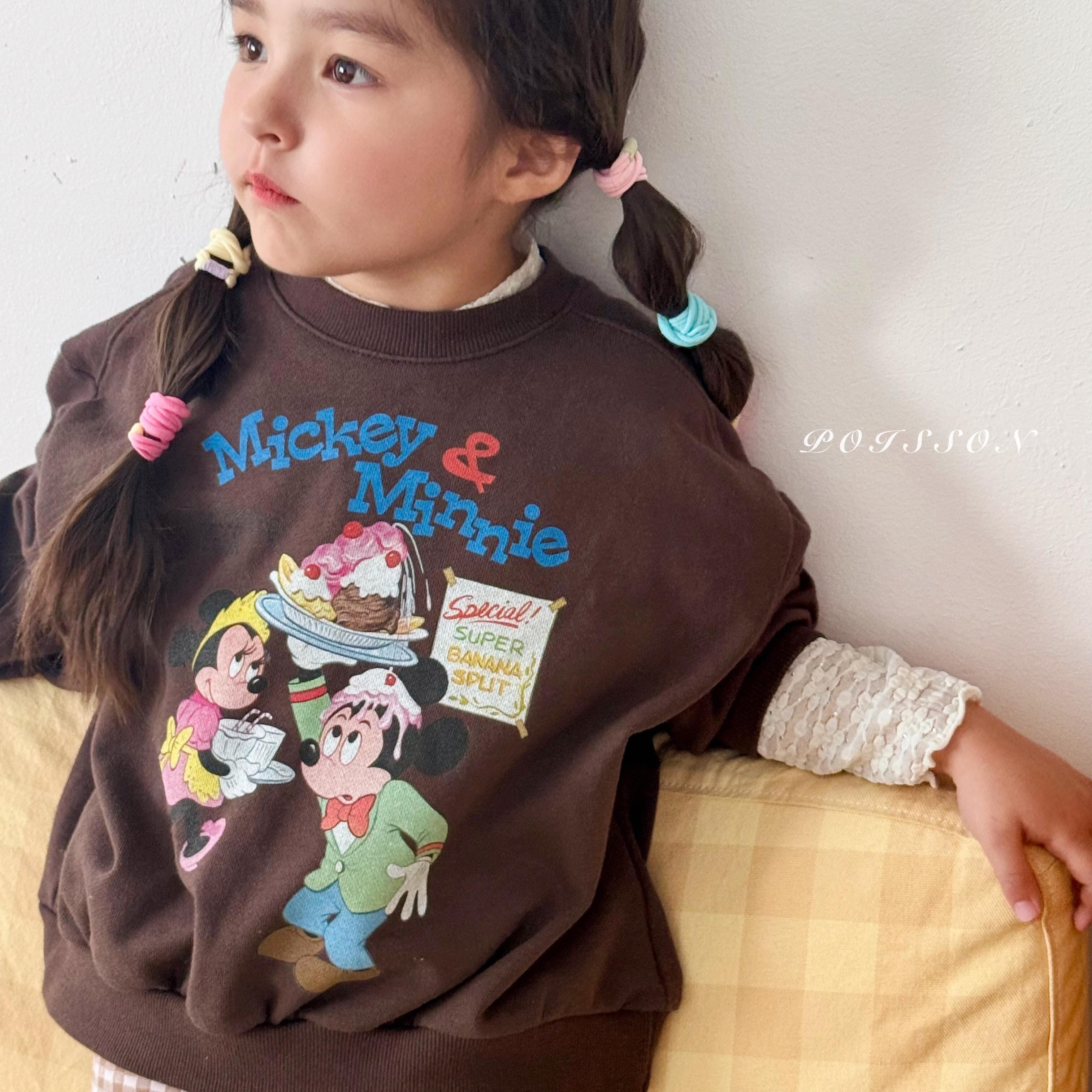 【2点送料無料】«予約»«ジュニアサイズあり»«poisson» ミッキー&ミニーmtm 2colors