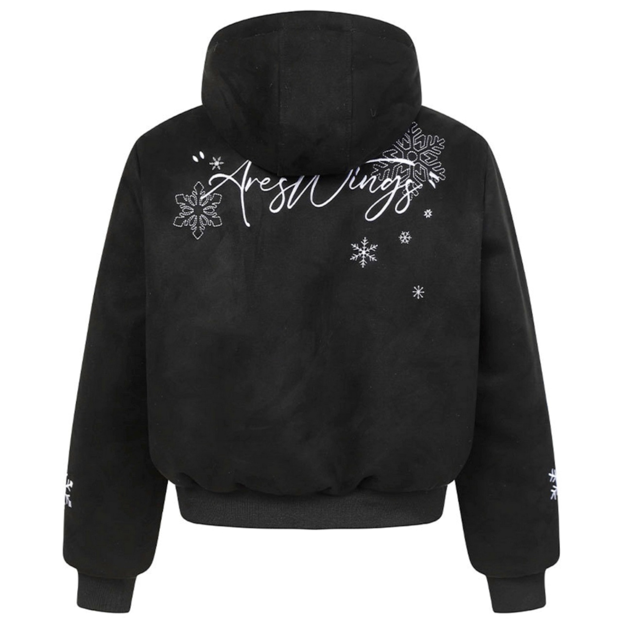 【暖かさUP】スノーフレーク刺繍 中綿ジャケット T1980