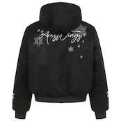 【暖かさUP】スノーフレーク刺繍 中綿ジャケット T1980