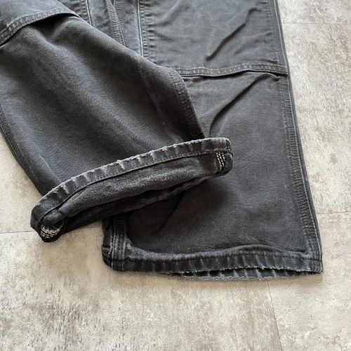 00s USA製 ブラック ダブルニー Carhartt B01 BLK w36 詳細写真6