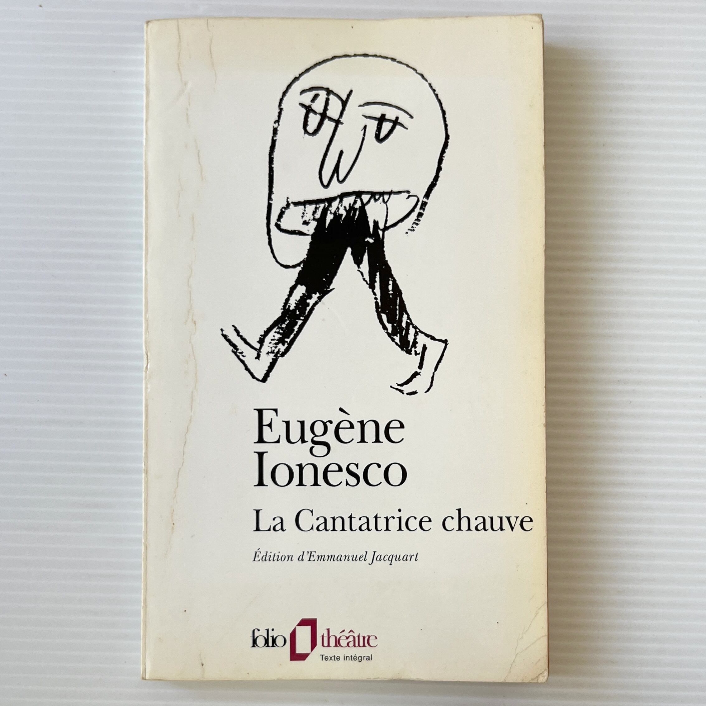 La Cantatrice chauve <Folio theatre> 禿の女歌手 / Eugene Ionesco ウジェーヌ・イヨネスコ / Gallimard