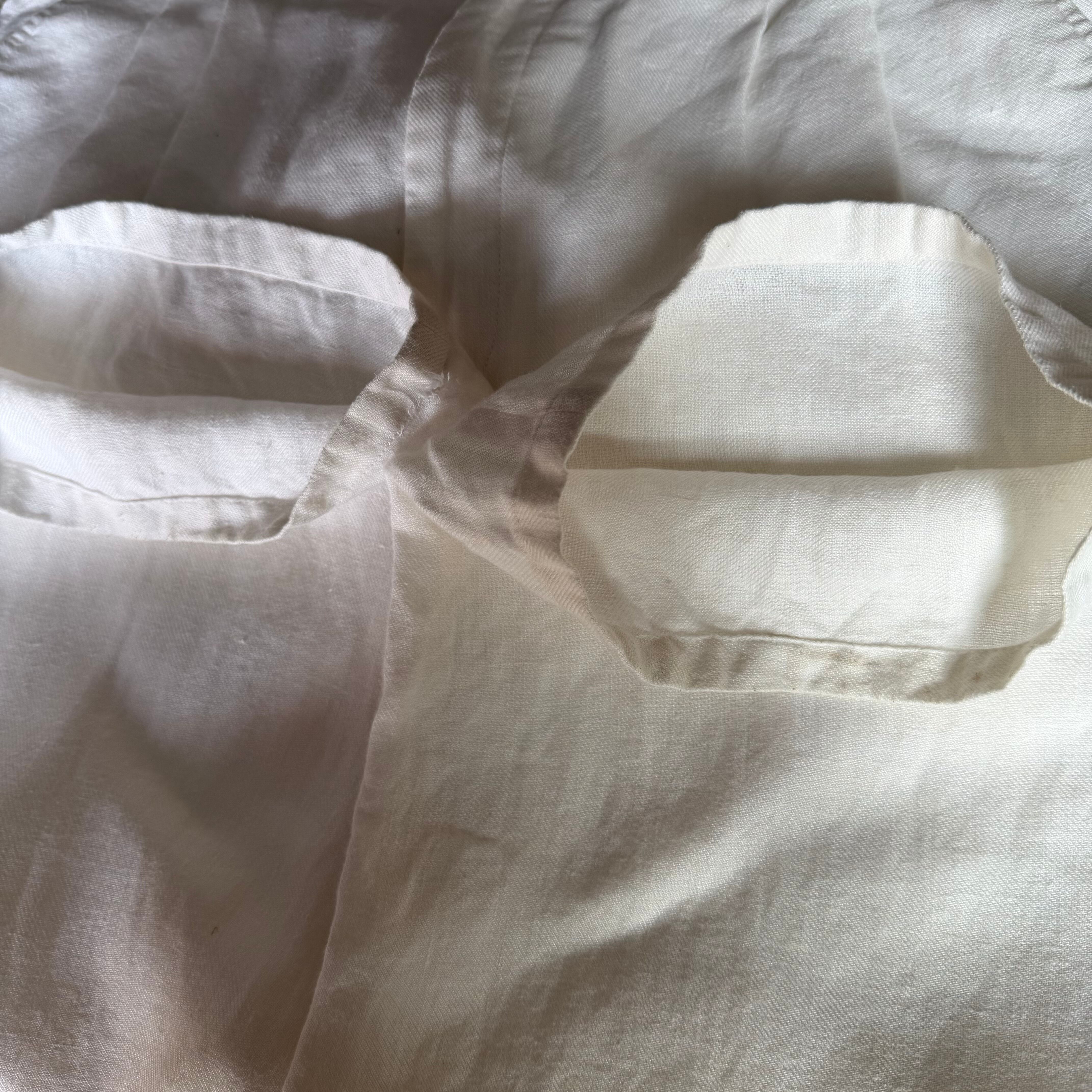 00s claiborne linen pants 2tuck White / クレイボーン リネンパンツ