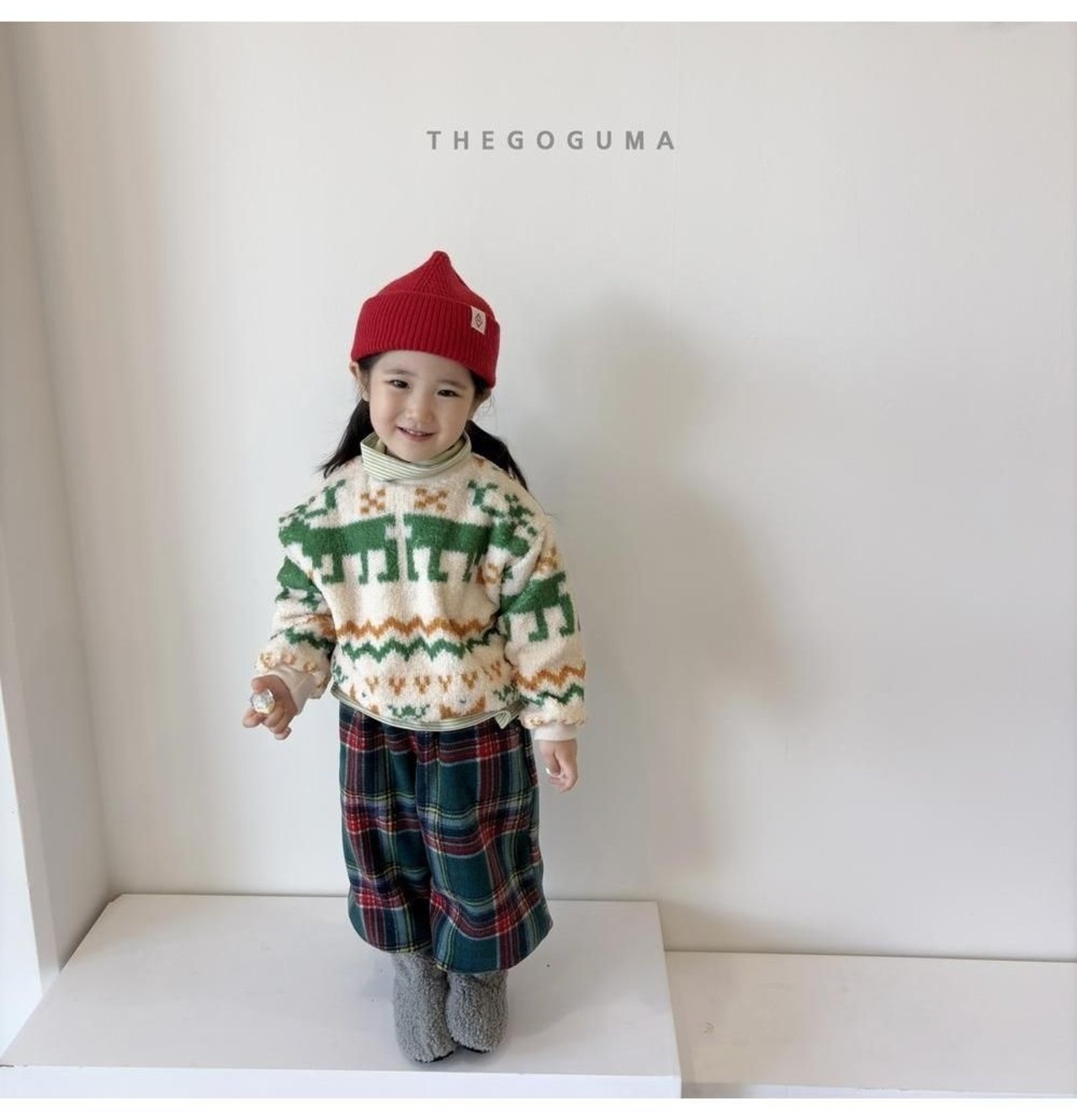 ザゴグマ / THE GOGUMA / ぽかぽかボアトレーナー / 韓国子供服 / ジュニア / 26winter〖取寄〗*JS~JL*