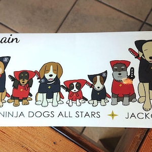 JACKGAIN オリジナル忍者犬ステッカー