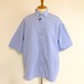 Tech Cotton Like Stripe BD BOX-A Line Half Sleeve Shirts　Sax