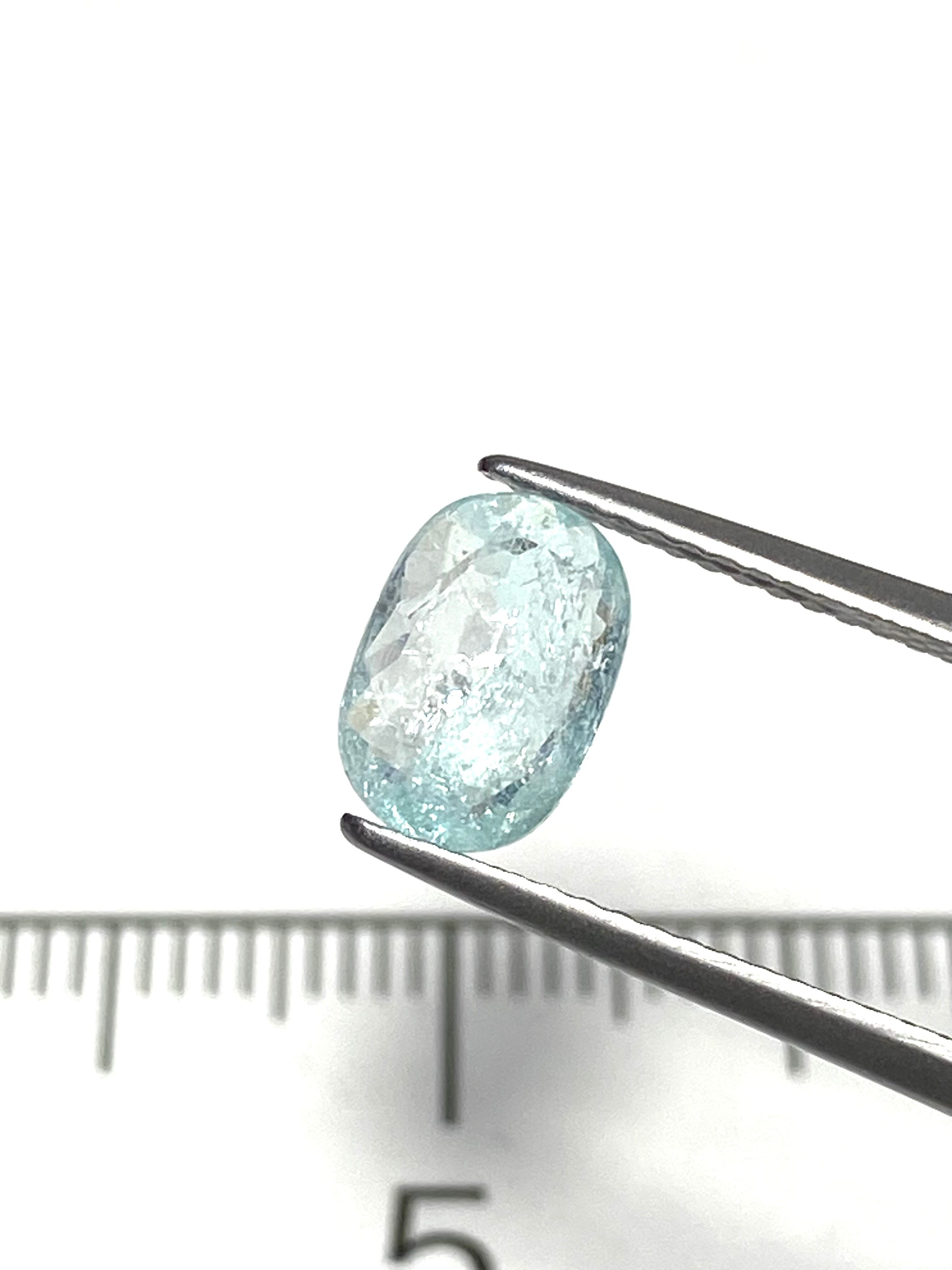 27.パライバトルマリン(モザンビーク産)小欠け(ルースケース付き)［No