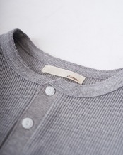 【#Re:room】HENRY NECK WAFFLE LONG SLEEVE［REC881］