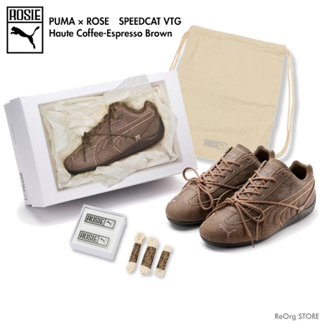 PUMA × ROSE プーマ × ロゼ 410661 スSPEEDCAT VTG スピードキャット ヴィンテージ Haute Coffee Espresso Brown