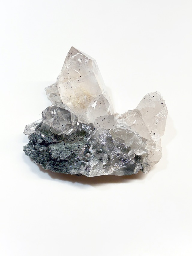 クォーツクラスター×クローライト×アナテース【ML-0183】インド マニハール