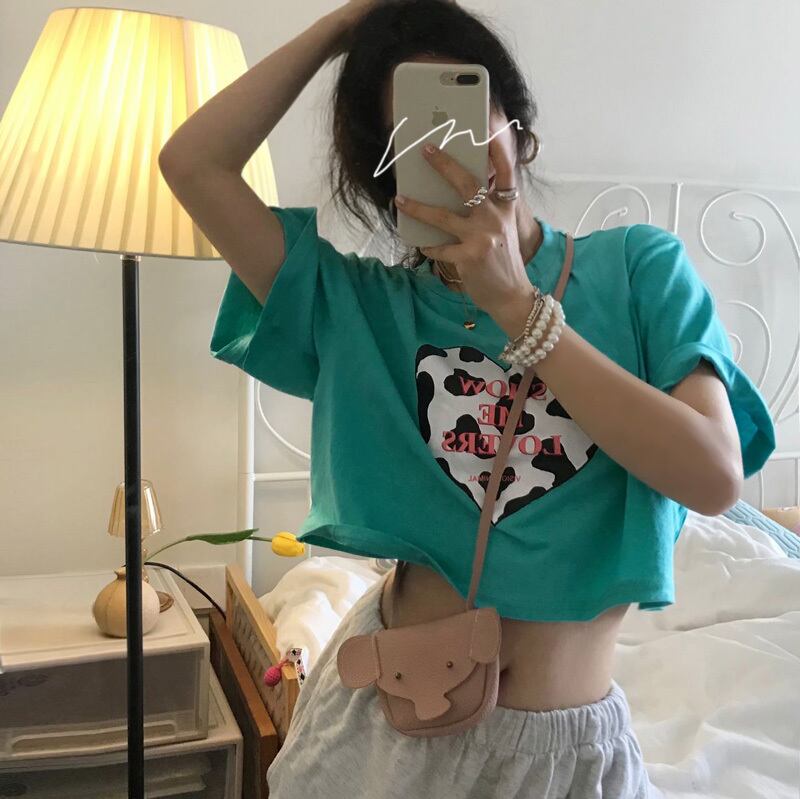 スタイルルーズショートシャツ トップス サマープリント柄Tシャツ レディース 夏物 YY-ファッション92422698536