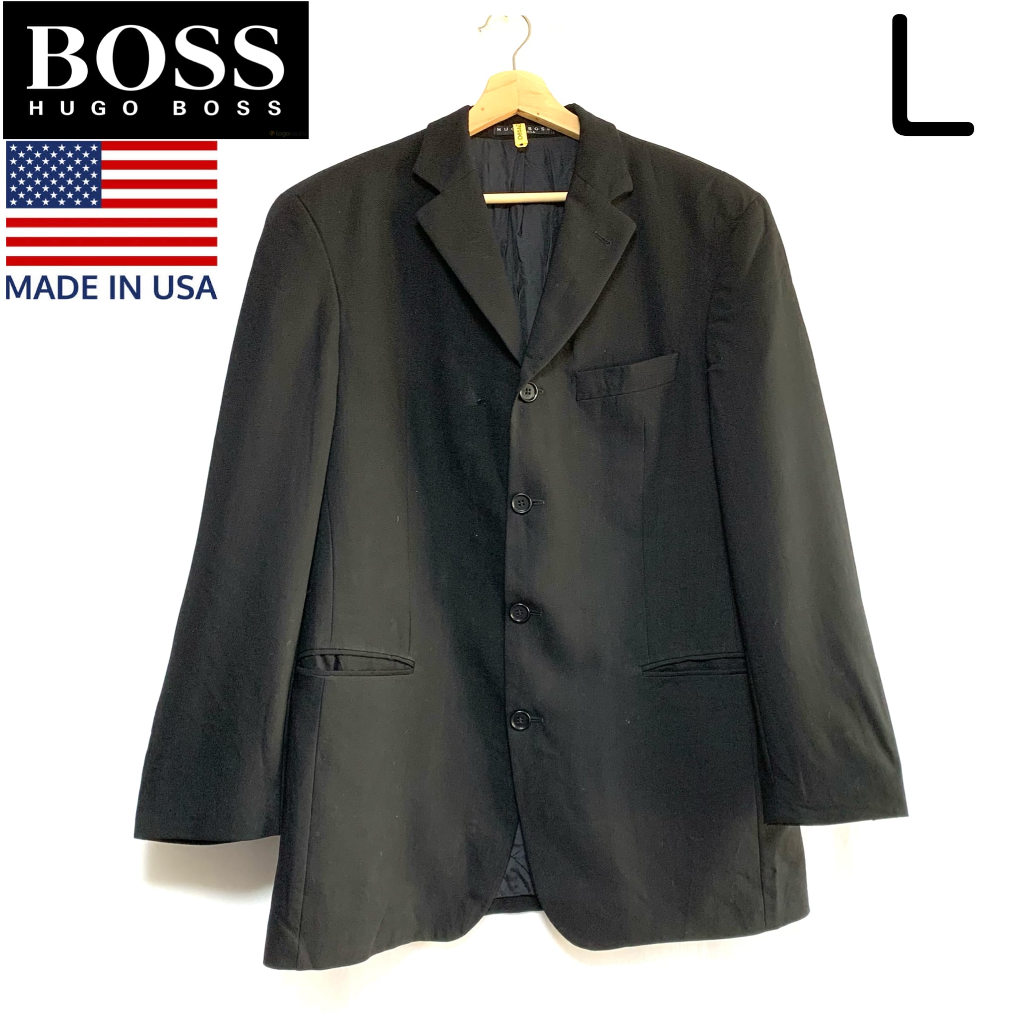 USA製 HUGO BOSS ヒューゴボス テーラードジャケット 四つ 