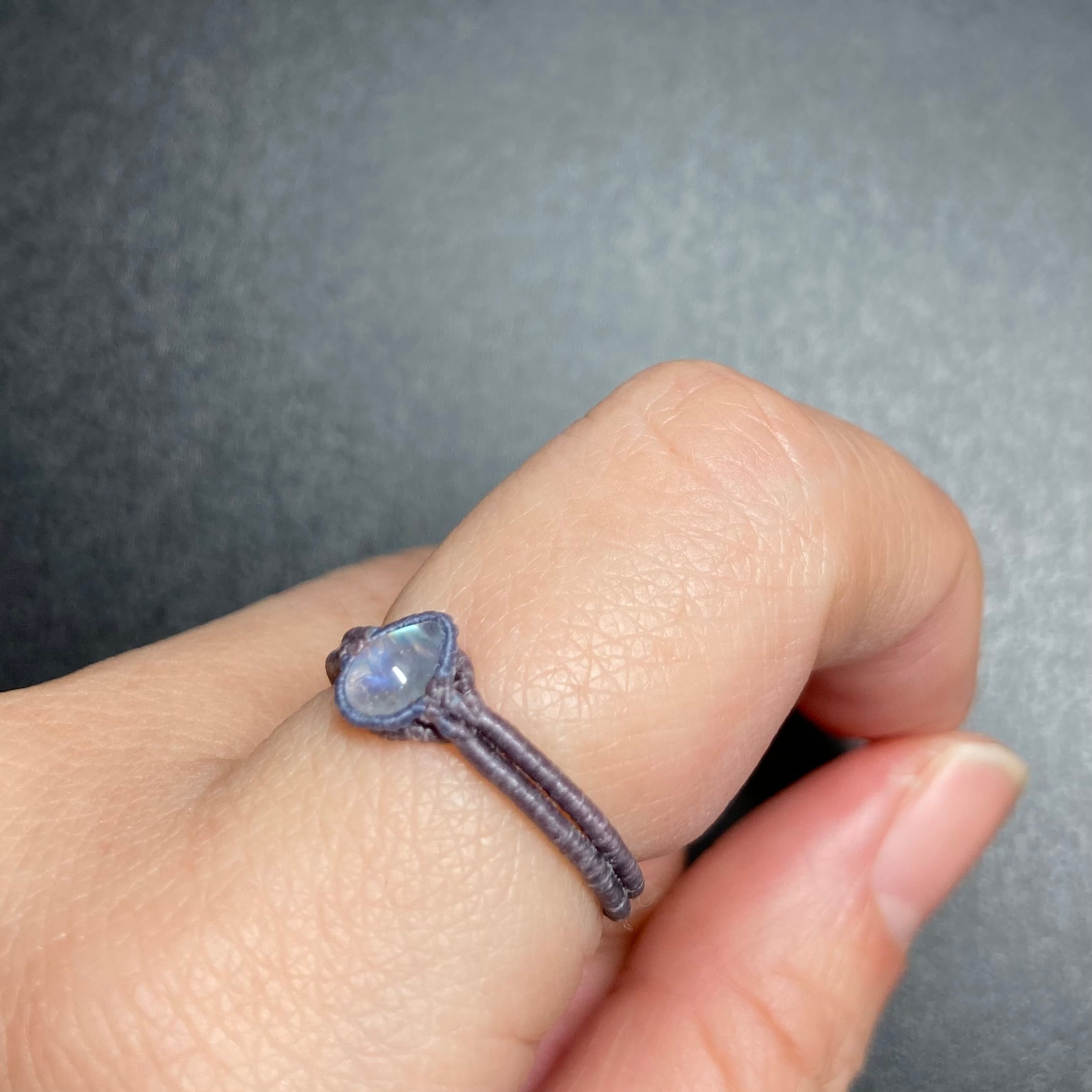 アメトリン×レインボームーンストーン*マクラメネックレス レインボー