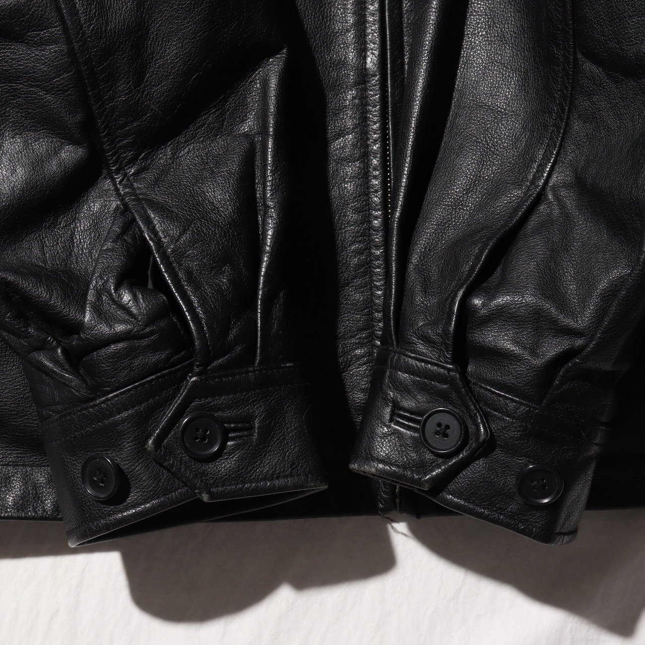 優良皮革 L OLD GAP レザージャケット オールドギャップ ブラック 黒