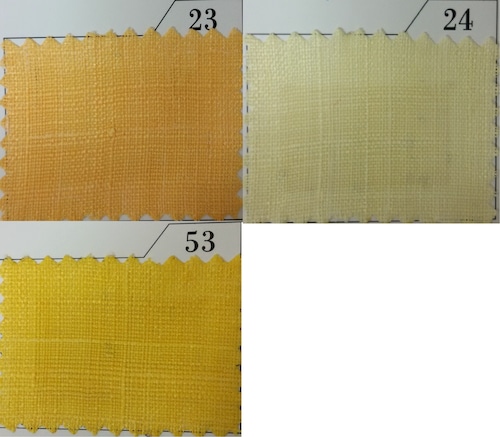 モシ（麻）黄色系②　3色