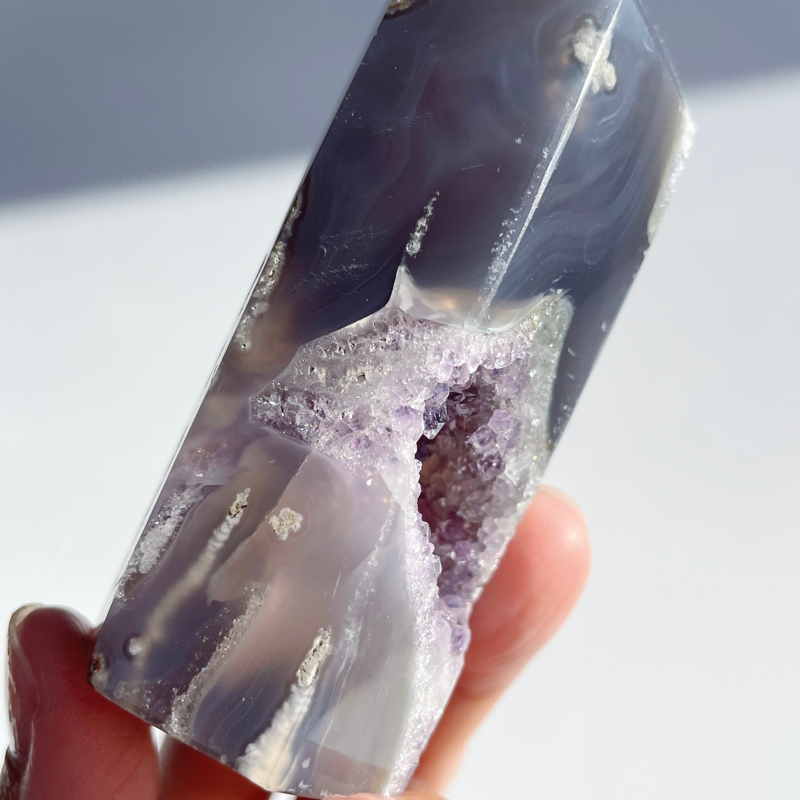 アゲート×アメジストジオード タワー04◇Agate×Amethyst Geode アゲート×アメジストジオード タワー04◇Agate×Amethyst Geode