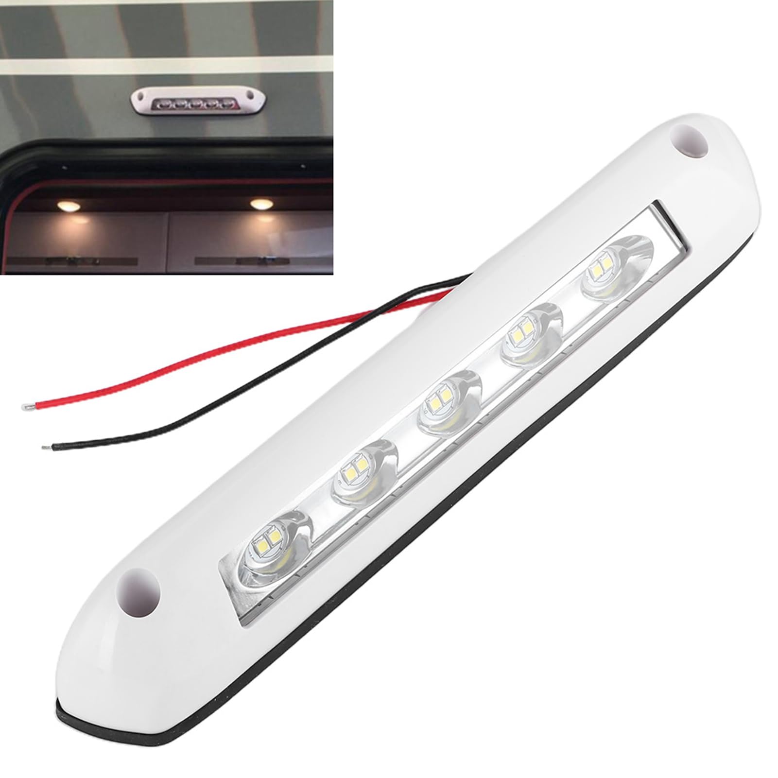 屋外 照明 led キャンピングカー 12 V/24 V RV LED ライトユニバーサル 8 ワット防水オーニングポーチランプバーキャンピングカー屋外照明