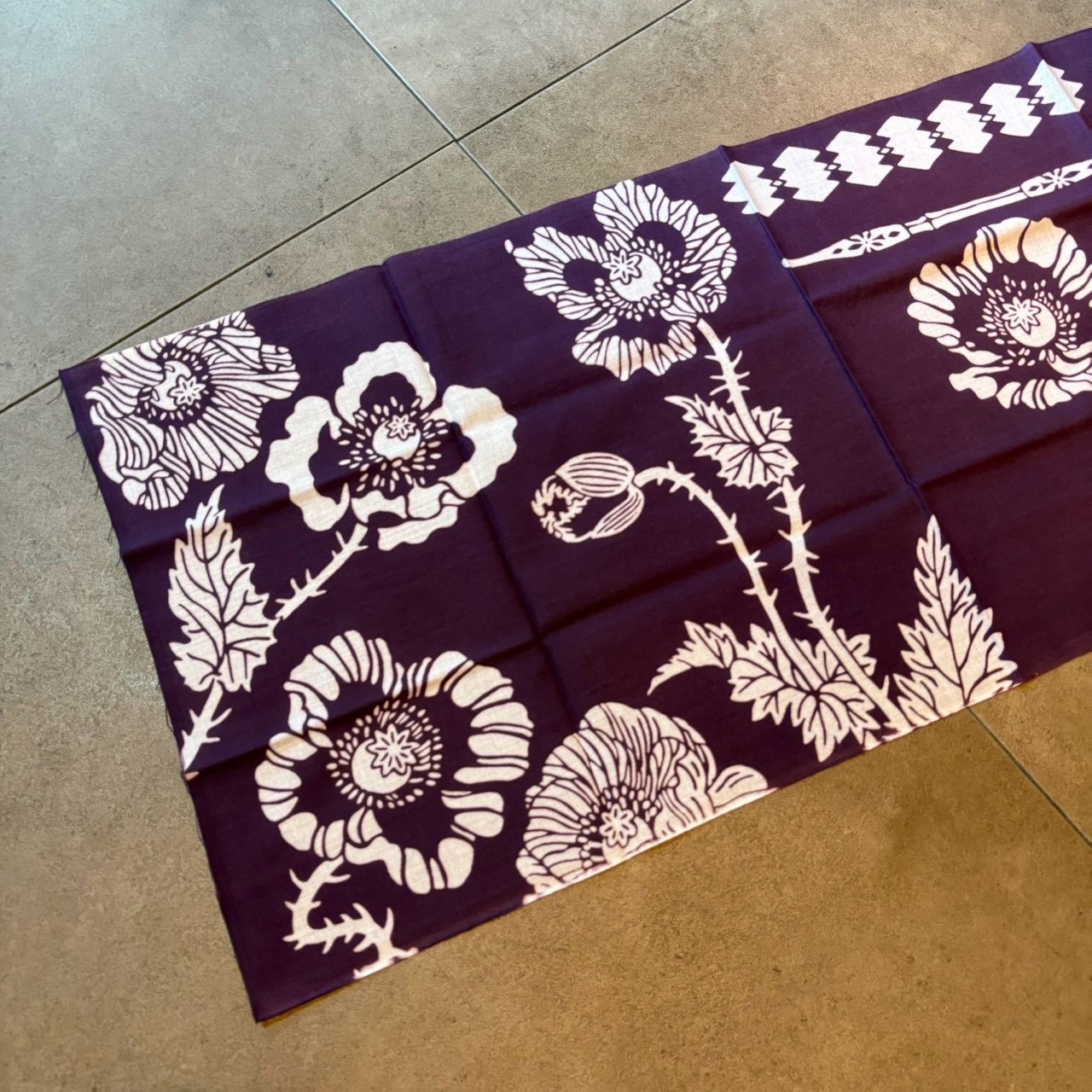 TENUGUI VERSION 伝統工芸 手ぬぐい 悪の華 PURPLE