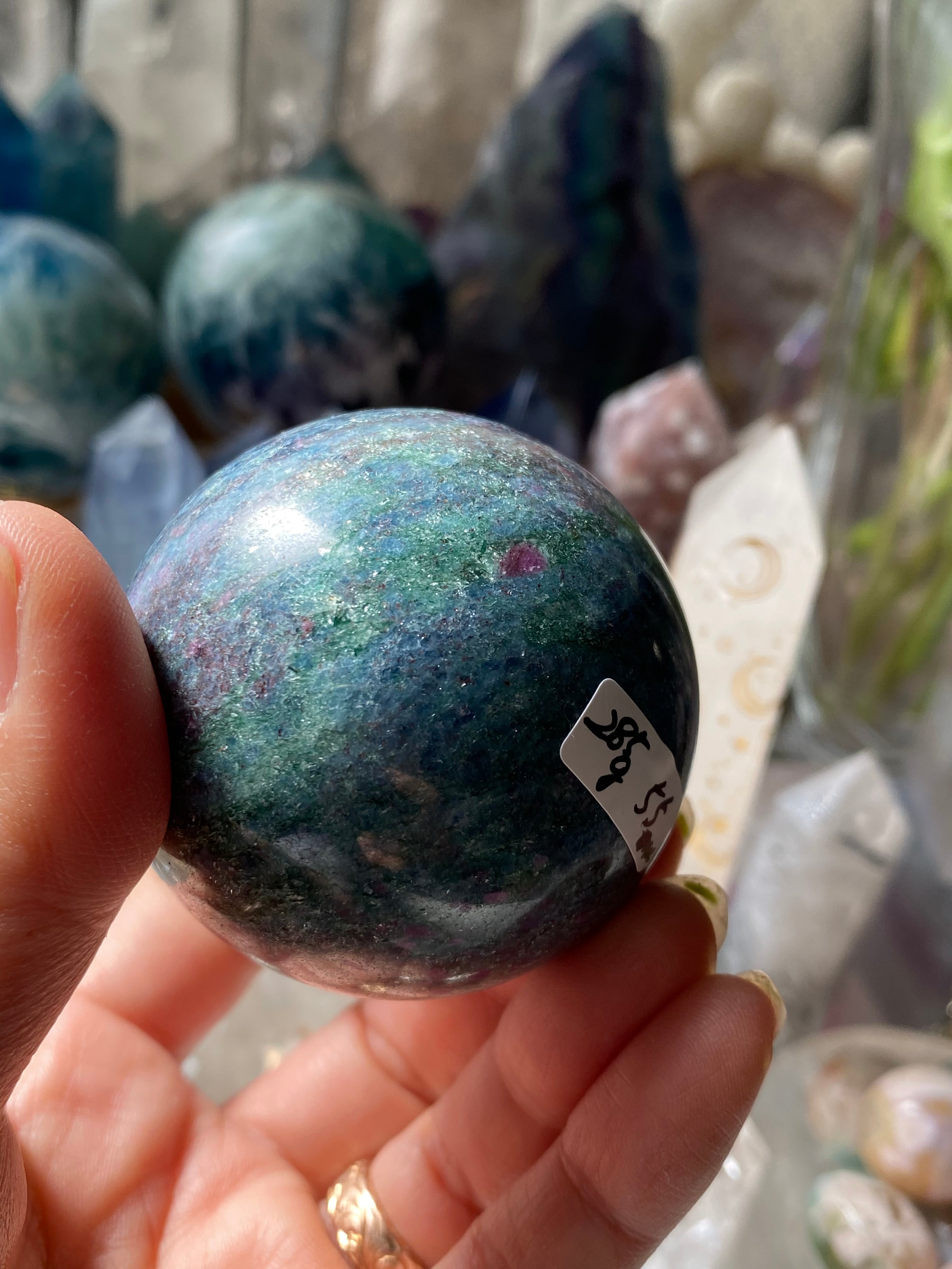 レア⭐︎ルビーインカイヤナイト&フックサイト 55mm | Moon Crystal レア⭐︎ルビーインカイヤナイト&フックサイト 55mm | Moon Crystal