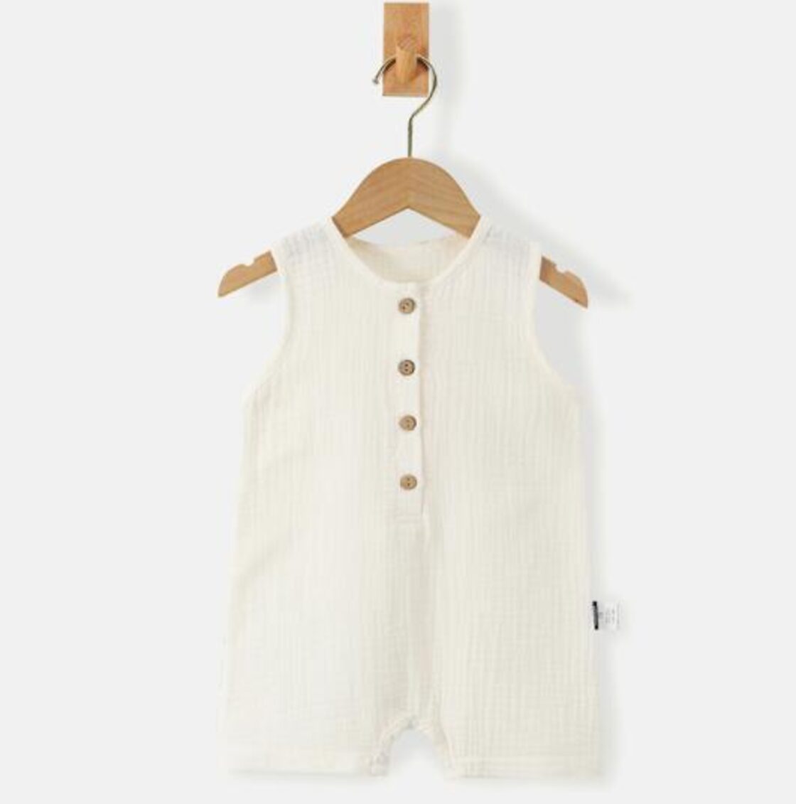 ノースリーブ ロンパース ベビー服 赤ちゃん 女の子 男の子 ボタン 