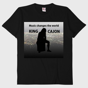 Tシャツ　ブラック　KING CAJON