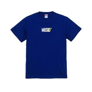 【Tシャツ】Music is My Pride&Joy  ver.2023（ボディ）ネイビー（ロゴ）ホワイト　5.6オンス