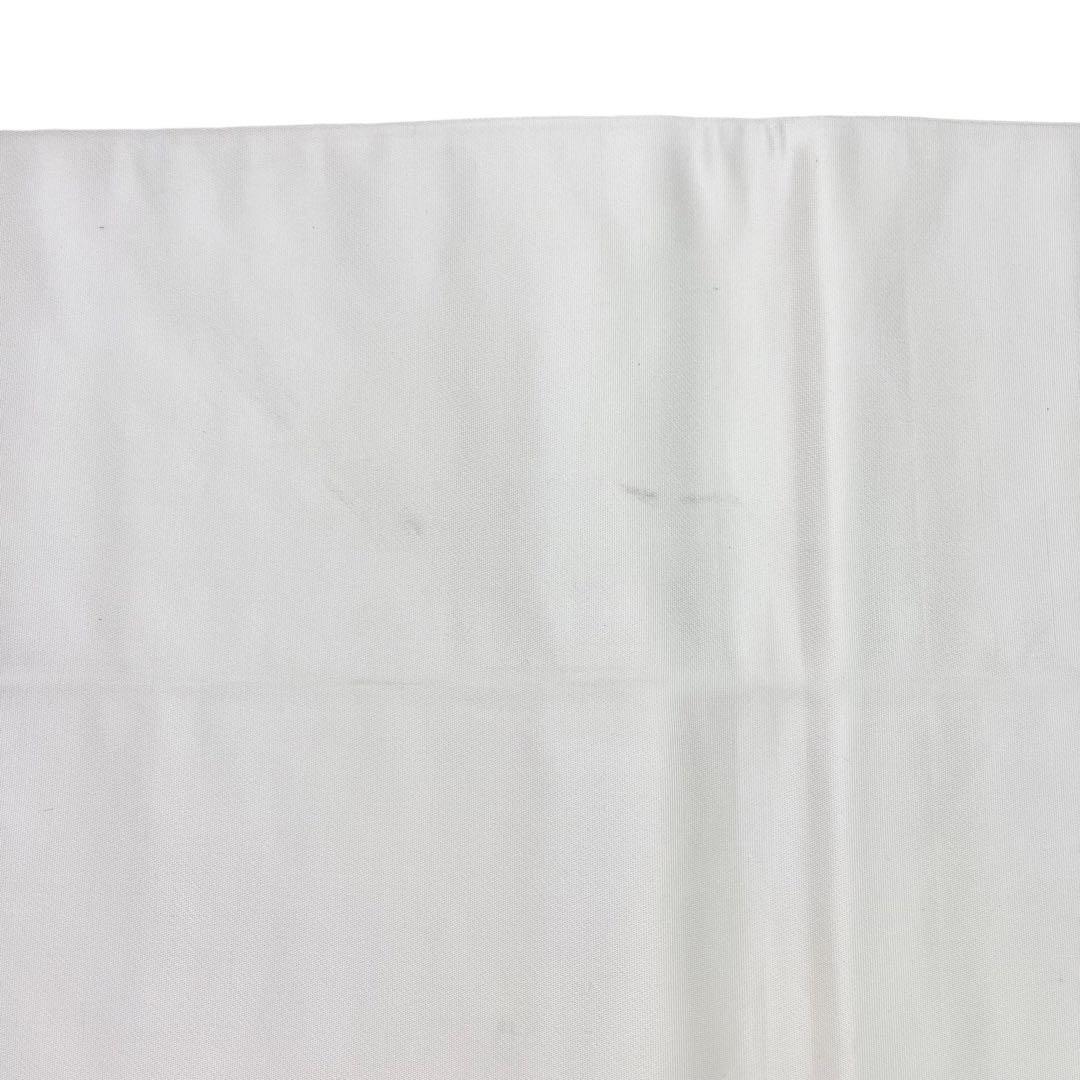 袋帯 扇子に藤の花模様 唐草 流水 白色 金銀糸 O-3858 | リユース着物  