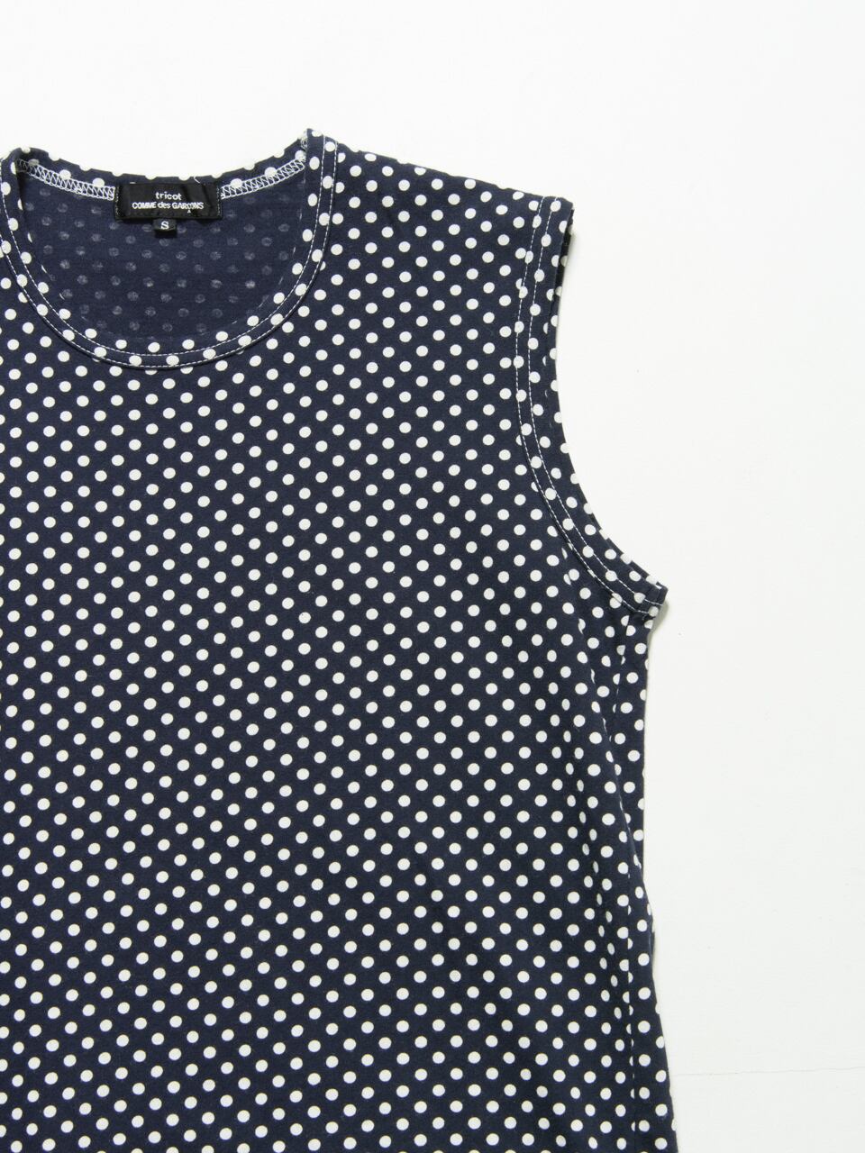【COMME des GARCOMS tricot】 dot print cut（コムデギャルソン トリコ ドットプリントカットソー）1b