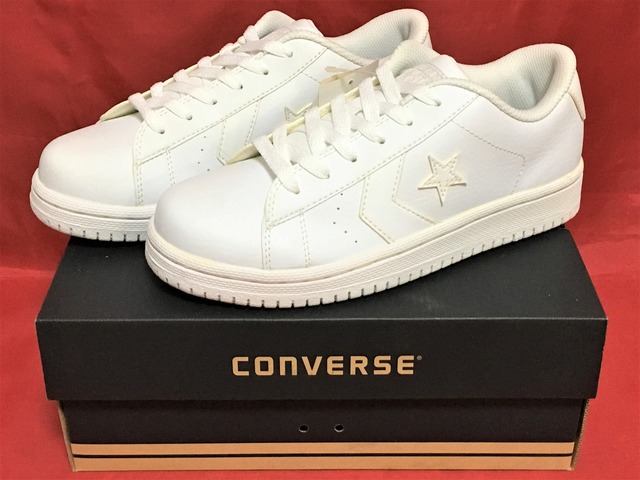 CONVERSE（コンバース）CT STAR LEATHER 白 6 24cm ❾