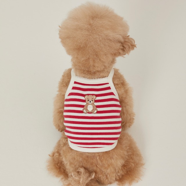 【予約】[thesallyslaw] Roony bear top (Sailor Red)